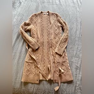 Brown Wool Cardigan -Size M- Halogen
